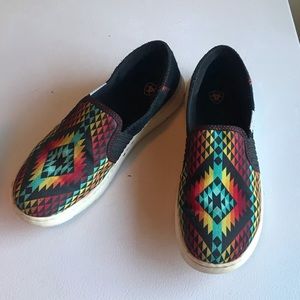 Ariat Ryder slip on shoes in Rainbow Aztec